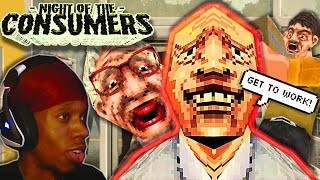 Working At The WORST Grocery Store! - Night Of The Consumers [Night 1]