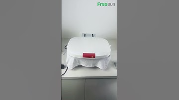 Freesub auto heat press machine makes Christmas t shirt #freesub #heatpressmachine #Christmas