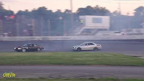 2 Lincoln Drift cars Tandem together at No Star Bash