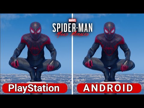 Spider-Man Miles Morales PS5 vs Android - Combat & Swinging Comparison