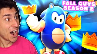Sonic Won EVERY CROWN In Fall Guys SEASON 2!