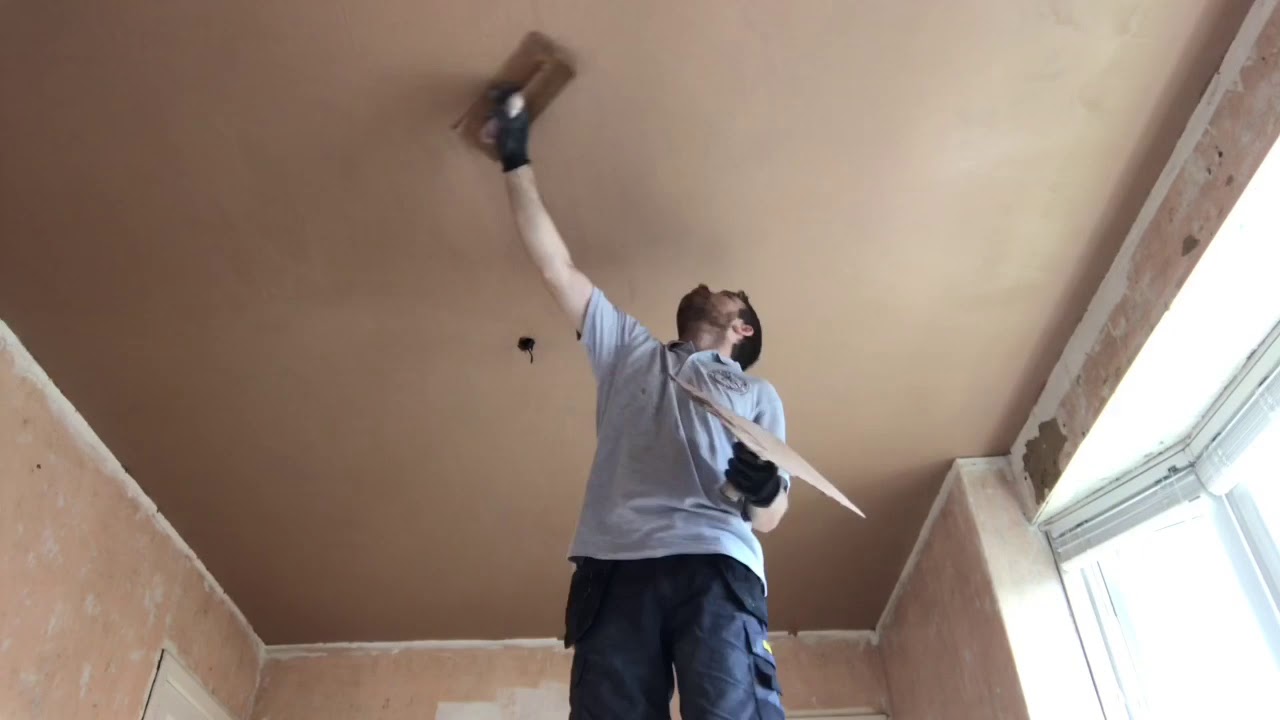plastering-a-ceiling-youtube