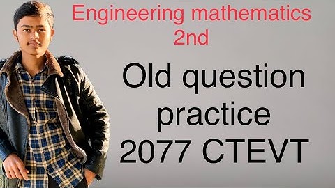 Mathematics 2nd semester ctevt paper || 2nd semester maths important questions || engineering math