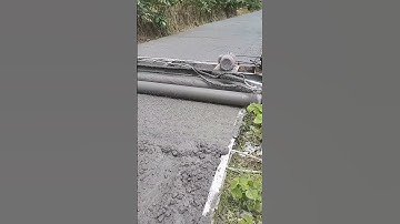 Hydraulic Three Roller Concrete Paver Paving Rural Road- Tips Tools Machines Easyway Easywork !