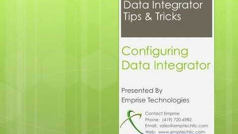 Introduction to Pervasive Data Integrator
