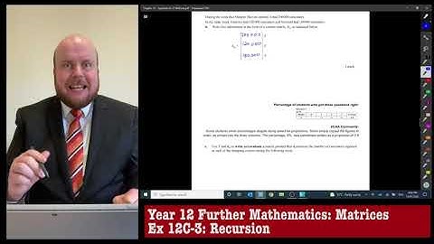 Further Maths: Matrices - Ex 12C-3: Recursion (Part 2)