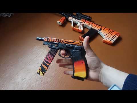 Тигровый сет из CS:GO: AUG | Бенгальский Тигр, CZ75 | Тигр, Охотничий нож | Зуб Тигра в реальности