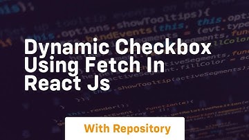 dynamic checkbox using fetch in react js