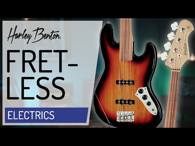 Harley Benton - JB-40 FL - Fretless Bass -
