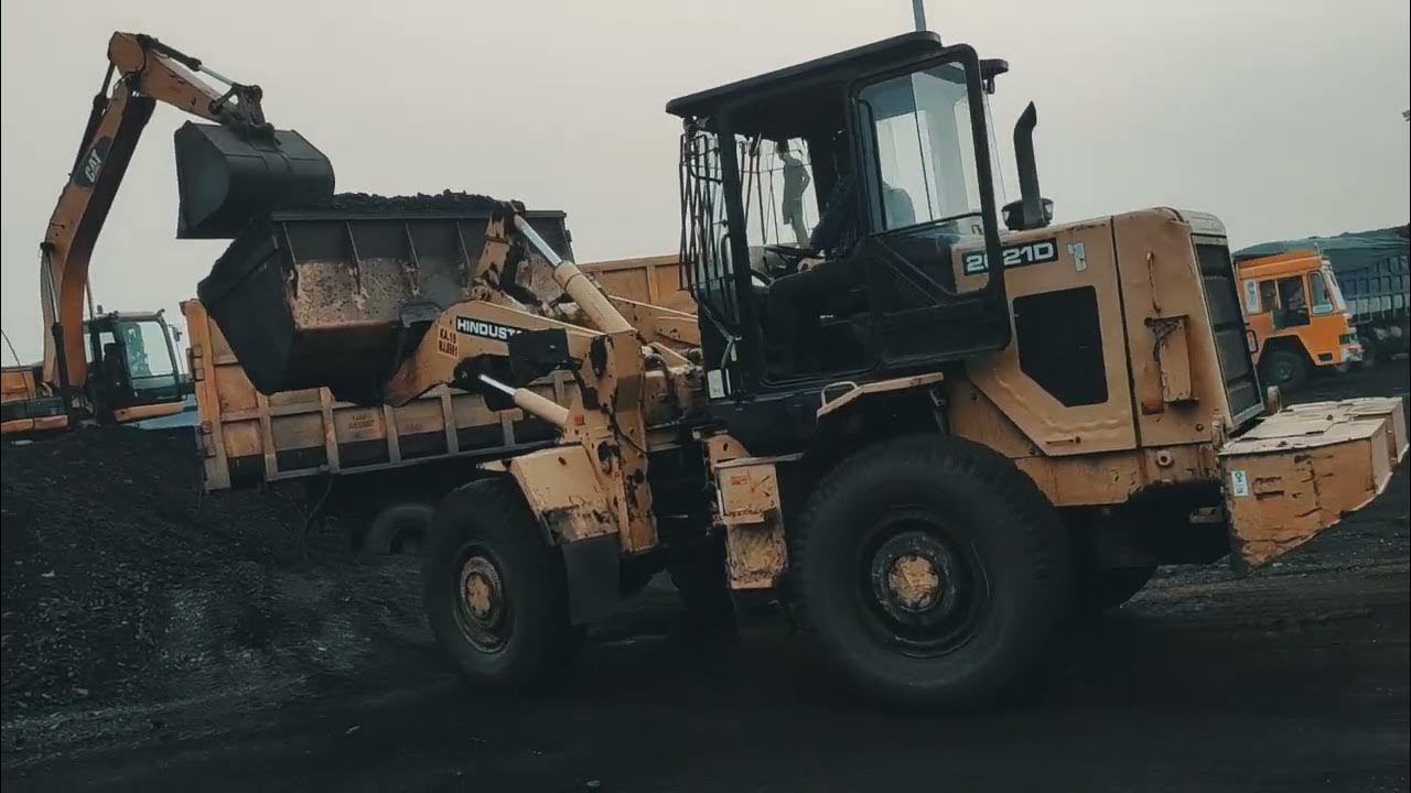 HM2021D New model hm loader loading coal in long truck YouTube