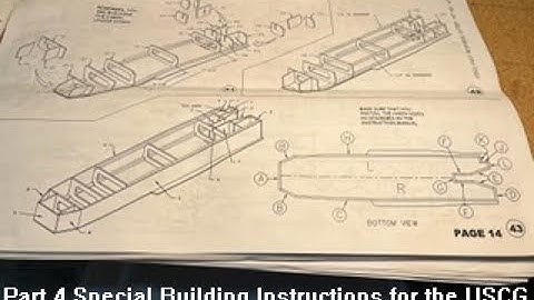 USCG Fast Response Cutter model from Dumas Products. Part 4 showing building Cabin Sides.