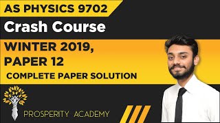 Information Oct/Nov 2019 Paper 12 SOLVED | AS Level Physics 9702 Guide