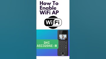 Dahua DHI-ASI3204E-W Enable WIFI AP #dahuacamera #dmssapp #dahuatechnolgy