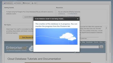 Postgres Plus Cloud Database Tour