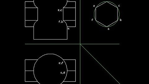 Intersection of hexagonal based prism and cylinder| Step By Step procedure