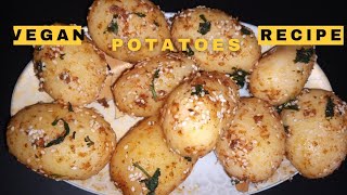 Easy and Quick Vegan Potatoes 🥔 Recipe|By TahaHomeVlogs