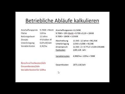 Betriebliche Abläufe kalkulieren @NoLifeAP