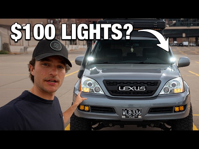 ジェイムズリジィ outside rukkingu in GX470 Gets Budget Ditch Lights - Complete Install & Honest