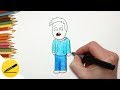 Как Нарисовать Крика поэтапно - Рисуем персонажа Ютуб анимации