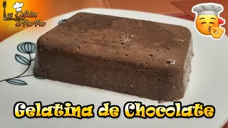 GELATINA DE CHOCOLATE, SOLO 4 INGEDIENTES SUPER FACIL Y DELICIOSO / LAS DELICIAS DE PAO PAO ?