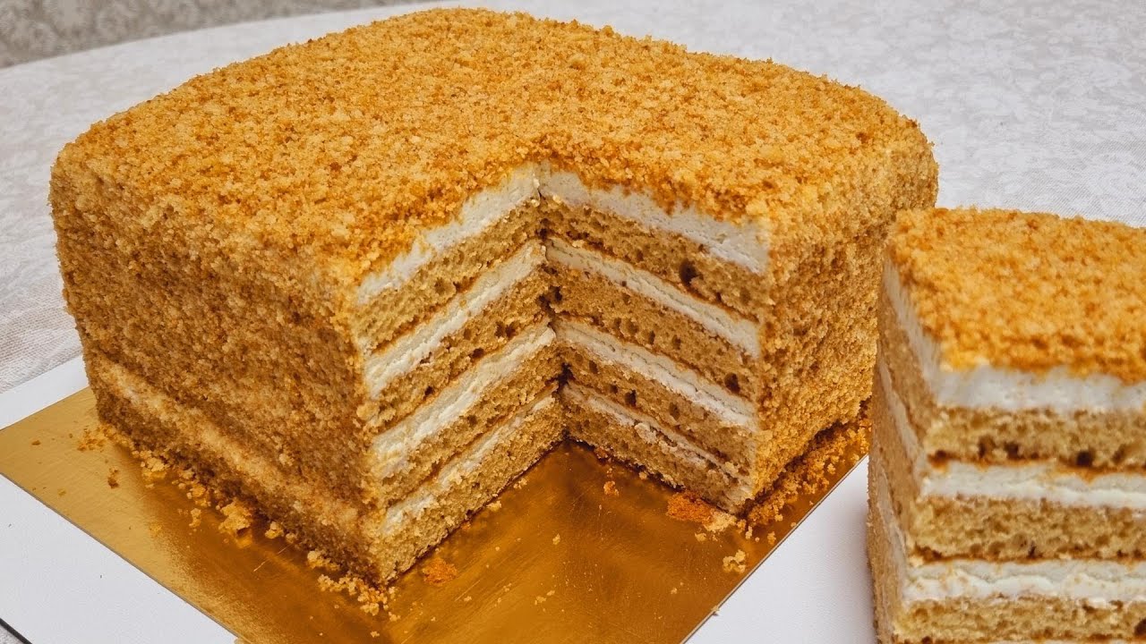 Медовик за 30 минут. ЛУЧШИЙ РЕЦЕПТ.