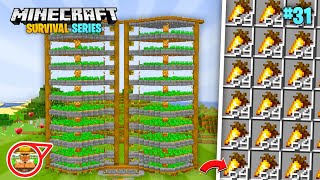 I Built Fully Automatic Golden Carrot Farm For Minecraft Pe 1.20 Survival Series (#31)