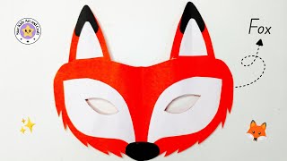 How To Make Fox Facemask🦊✨/ Easy/ Tutorial/ @starkidsartcraft8261