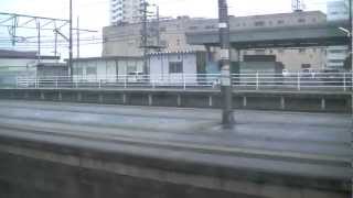 東北本線485系 新幹線リレー号 車窓② 白石駅発車～仙台駅到着 HD