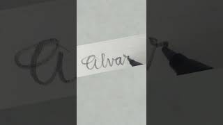 Letra cursiva - Álvaro