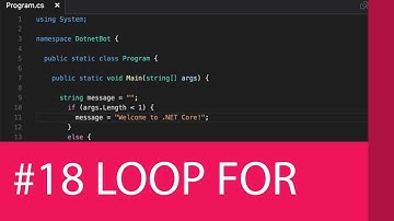#18 TUTORIAL DE C# - LOOPS O LOOP FOR