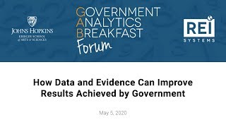 REI Systems GAB Forum 'How Data & Evidence Can Improve Results Achieved by Government
