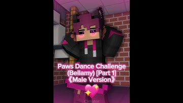 Bellamy Paws Dance [Male Version] - Mine-imator Minecraft Animation #shorts #minecraftanimations