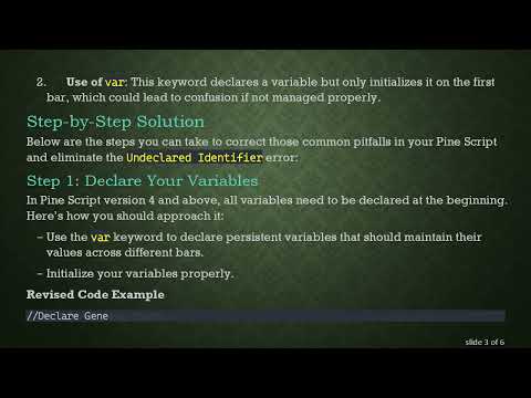 Resolving the Undeclared Identifier Error in Pine Script: A Step-By-Step Guide