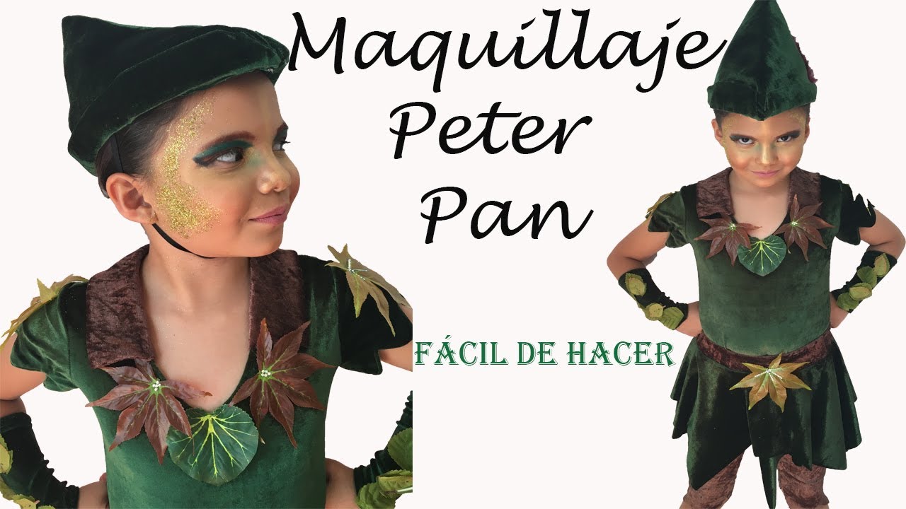 vestir Faringe intimidad Maquillaje Fantasía Peter Pan - YouTube