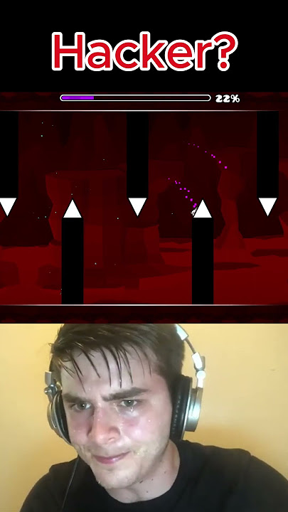 IS HE HACKING? #gd #shorts #short #viral #geometrydash