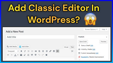 How To Add Classic Editor In WordPress Blog IN Hindi? | Classic Editor Kaise Add Kre WordPress Me