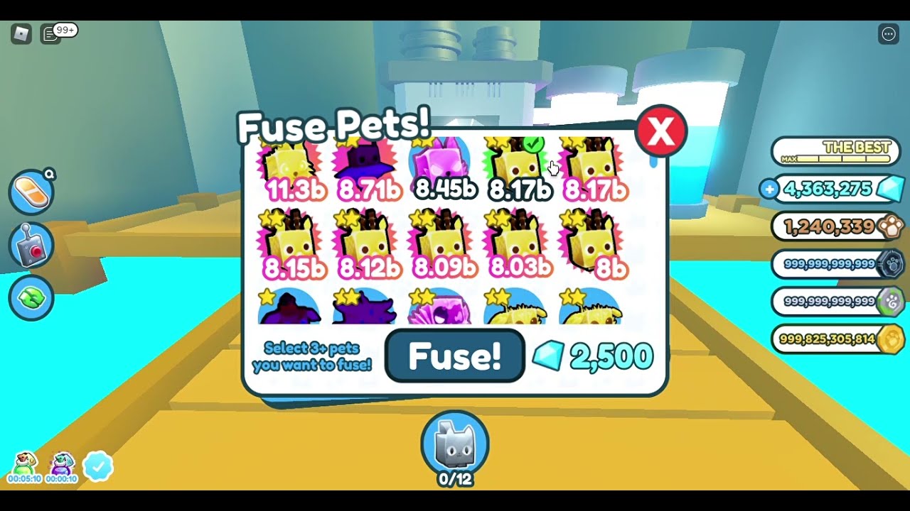What happens when you fuse 6 Golden Rudolf & 6 Golden Festive Elf? (Pet Simulator X!)