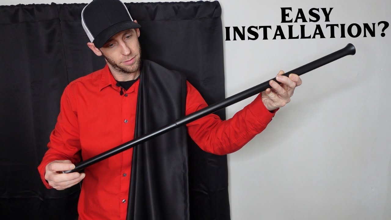 Amazon Basics Tension Curtain Rod (Installation and Review) YouTube