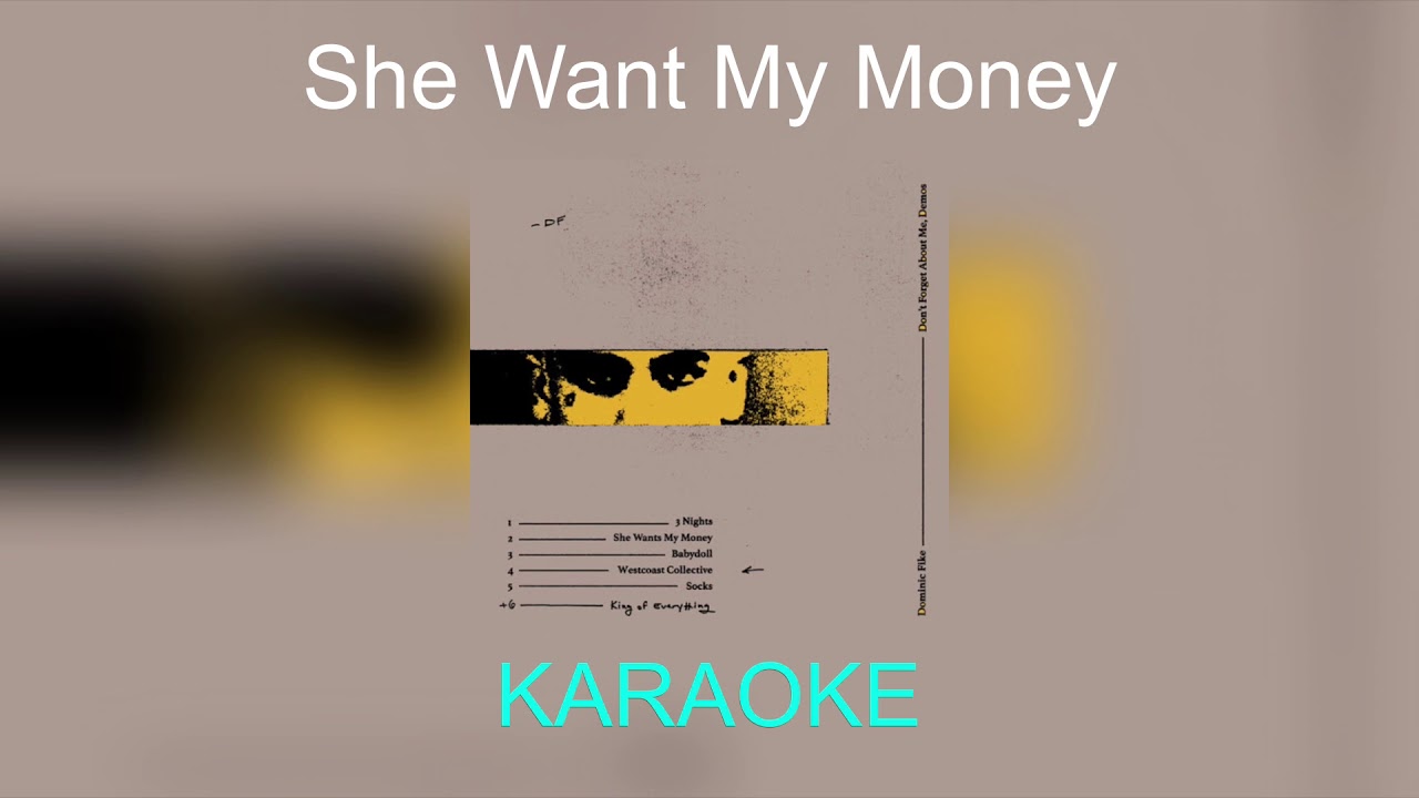Dominic fike - She Wants My Money [KARAOKE/INST]