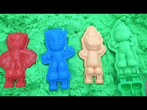 Kinetik kumdan Pijamaskeliler yaptık 7 kg Kinetic Sand ile PjMasks oyuncakları Karışık Kafalar oyunu