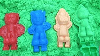 Kinetik kumdan Pijamaskeliler yaptık 7 kg Kinetic Sand ile PjMasks oyuncakları Karışık Kafalar oyunu