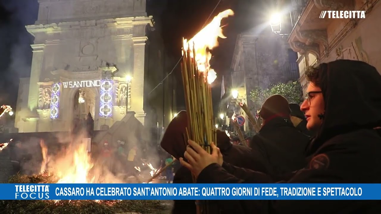 📒TELECITTA' FOCUS 👉 Cassaro ha celebrato Sant’Antonio Abate,