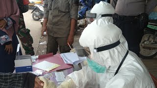 Rapid test ratusan pedagang di Pasar Kranggot