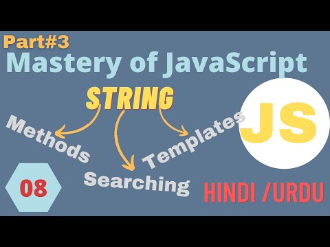 Templet Literals string methods in javaScript 🚀 | Mastery of javascript Tutorial in Urdu/Hindi