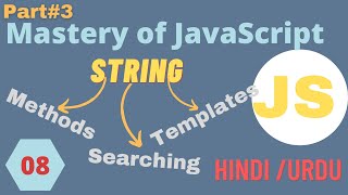 Templet Literals string methods in javaScript 🚀 | Mastery of javascript Tutorial in Urdu/Hindi