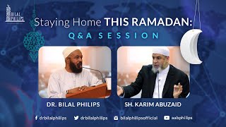 Staying Home This Ramadan: Q & A Session