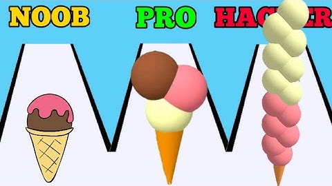 NOOB vs PRO vs HACKER in Ice Cream Rush