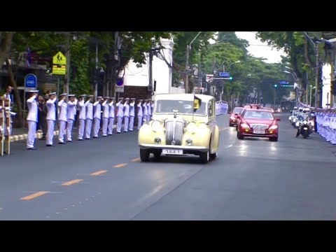 Thai Royal Motorcade ขบวนเสด็จพระราชพิธีพระราชทานเพลิงพระศพ สมเด็จพระญาณสังวร