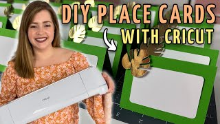 how to make diy place cards with cricut maker tutorial
