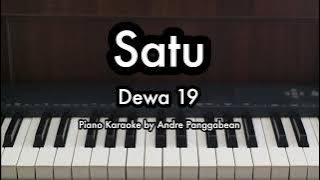 Satu - Dewa 19 | Piano Karaoke by Andre Panggabean